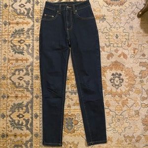 Dark Wash High Rise Skinny Jeans Women’s size 23 fits XXS or XS